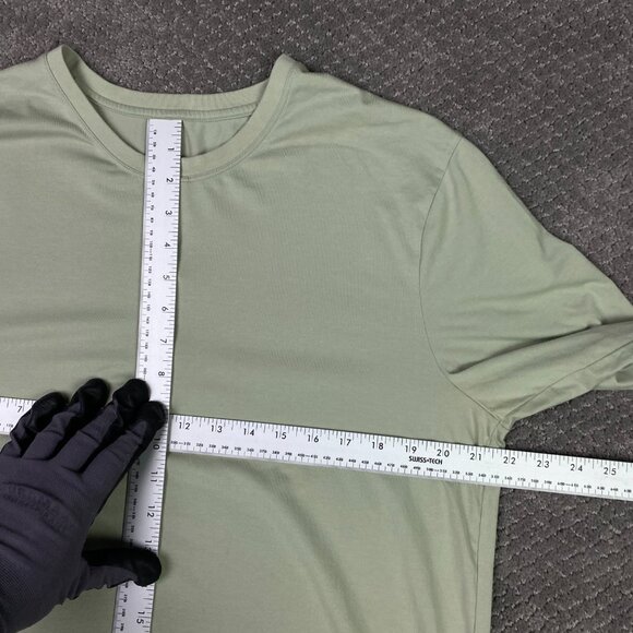 Lululemon Henley Shirt Men's Large Mint Green Long Sleeve The Fundamental - Picture 5 of 7